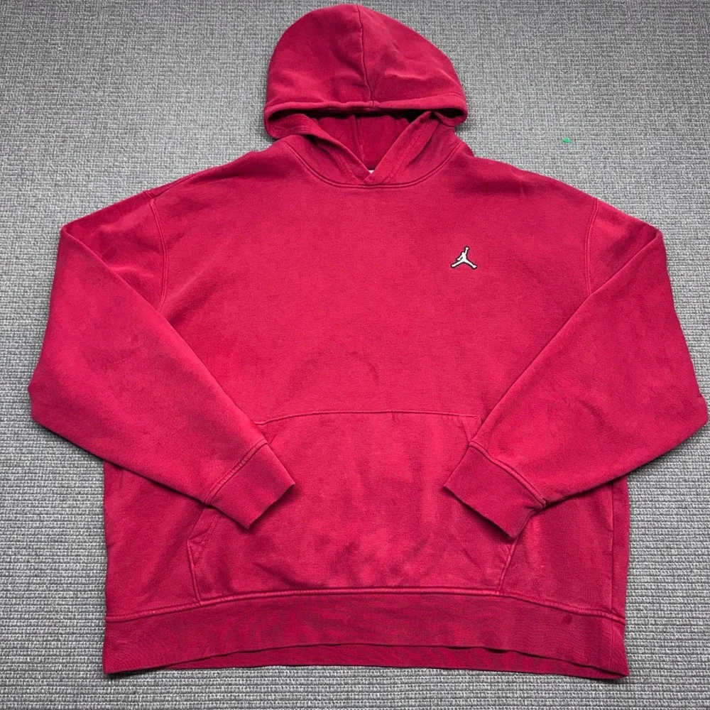 Jordan Mens Jumpman Fleece Pullover Hoodie Red XL Long Sleeve Sweatshirt